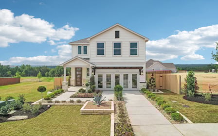 A house with a driveway.