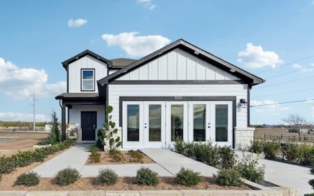 A house with a driveway.