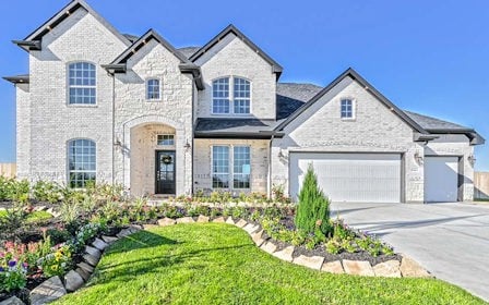 A house with a driveway.