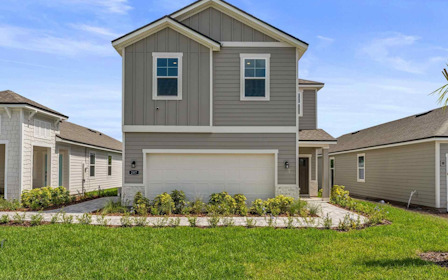 Silverbell II Model Home Exterior at Camden Woods in Kingsland, GA