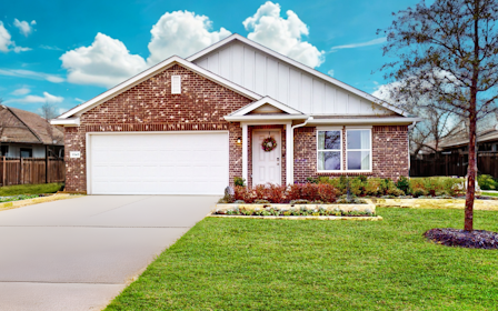 A house with a garage.